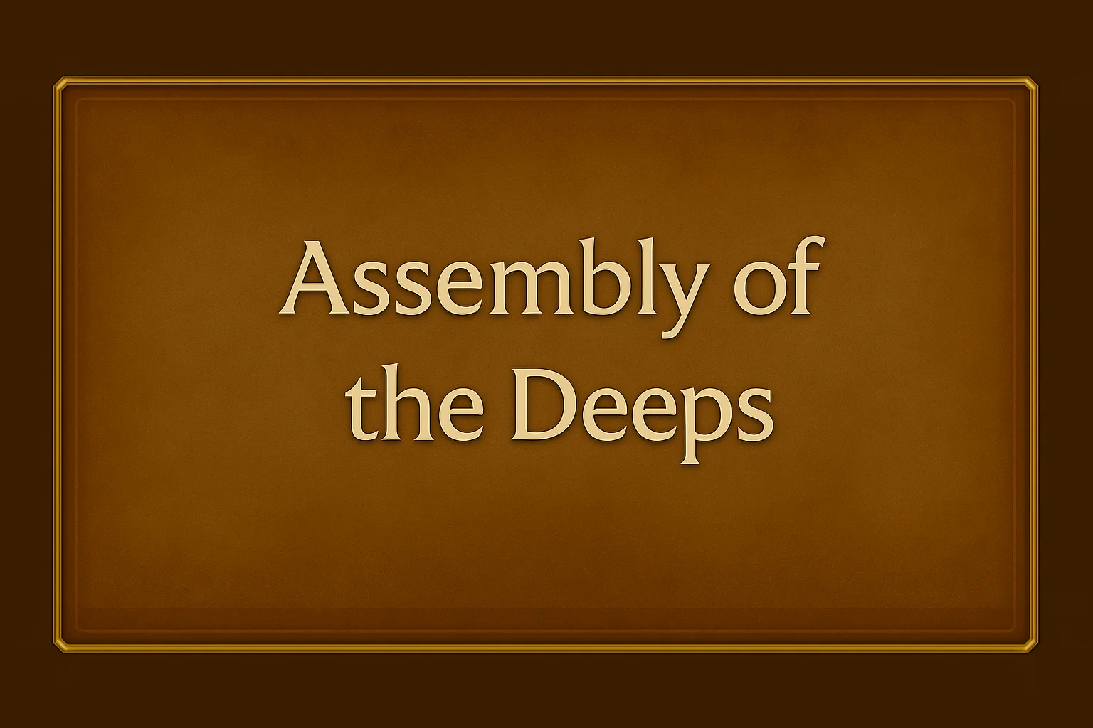 Assembly of the Deeps Renown Boost - Professional gaming boost service