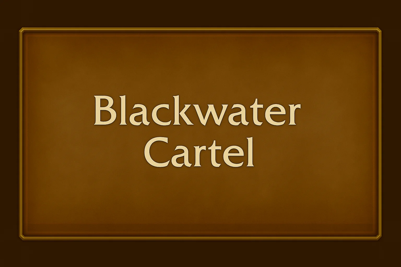 Blackwater Cartel Reputation Boost - Professional gaming boost service