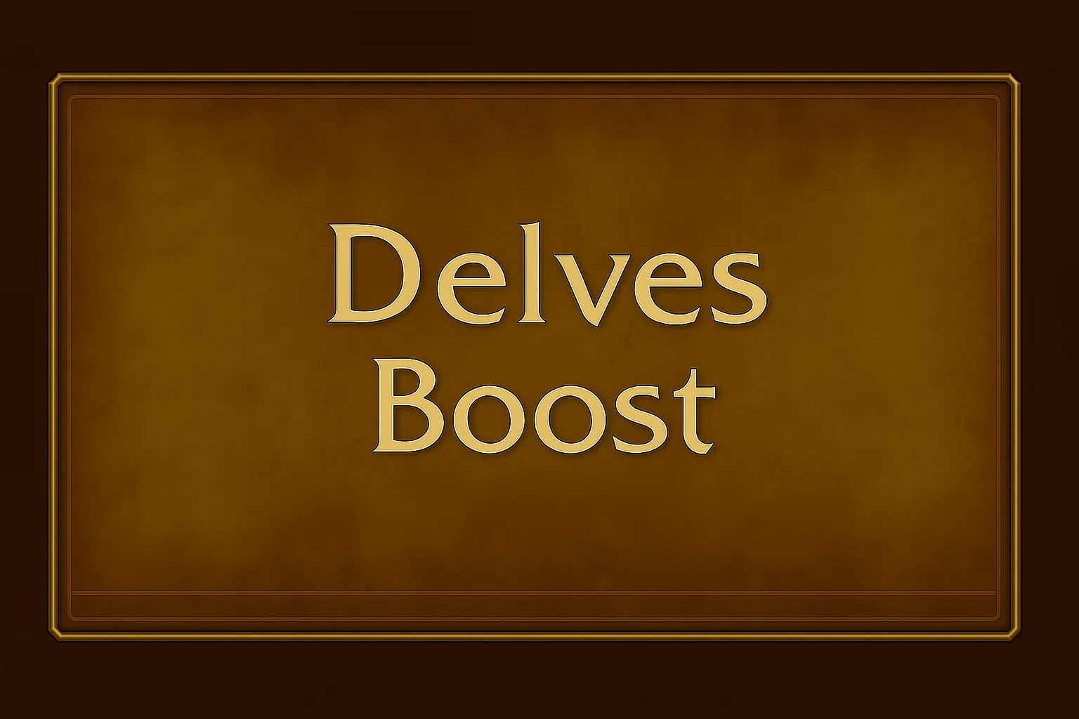 Delves Boost - Professional gaming boost service