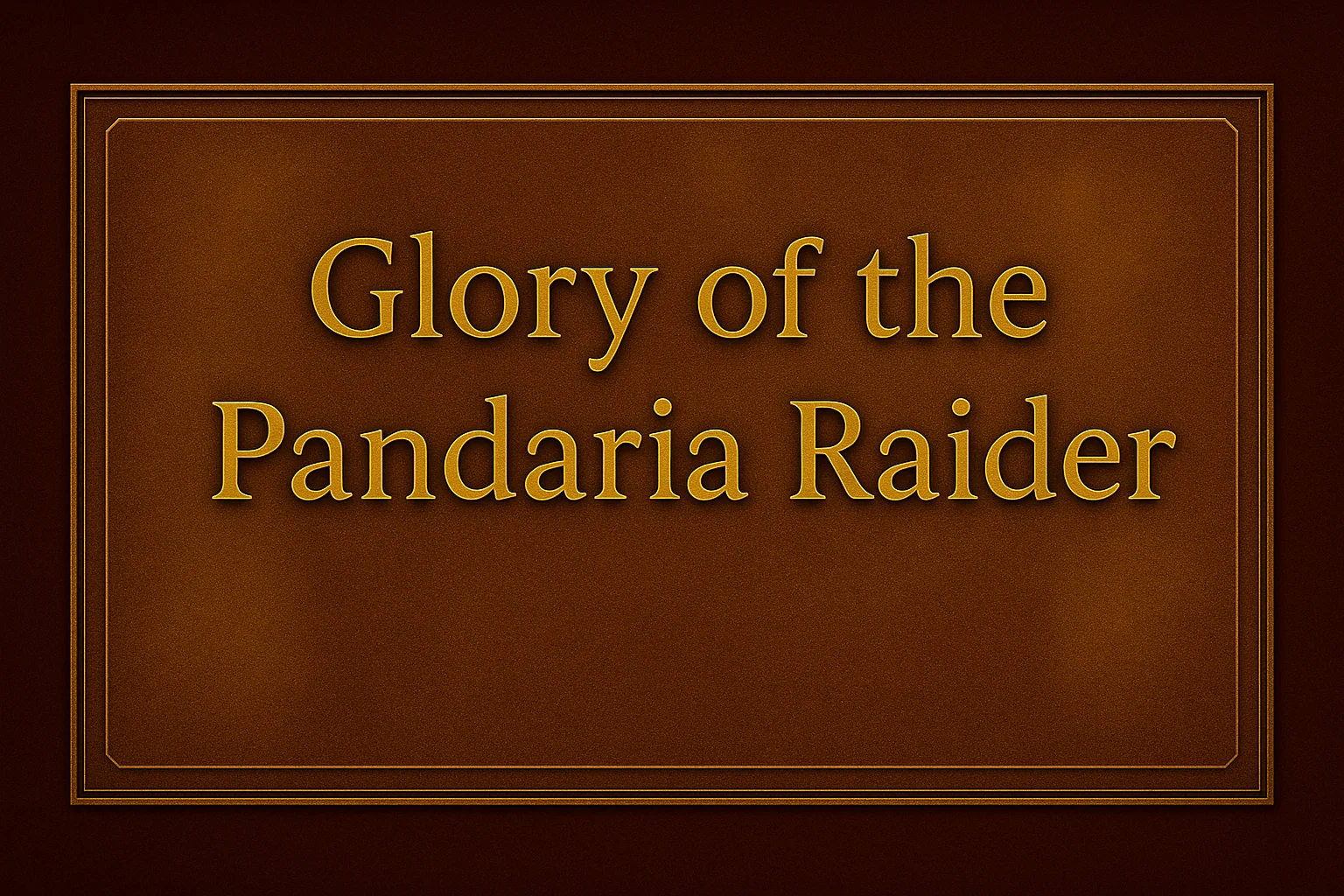 Glory of the Pandaria Raider Achievement - Professional gaming boost service