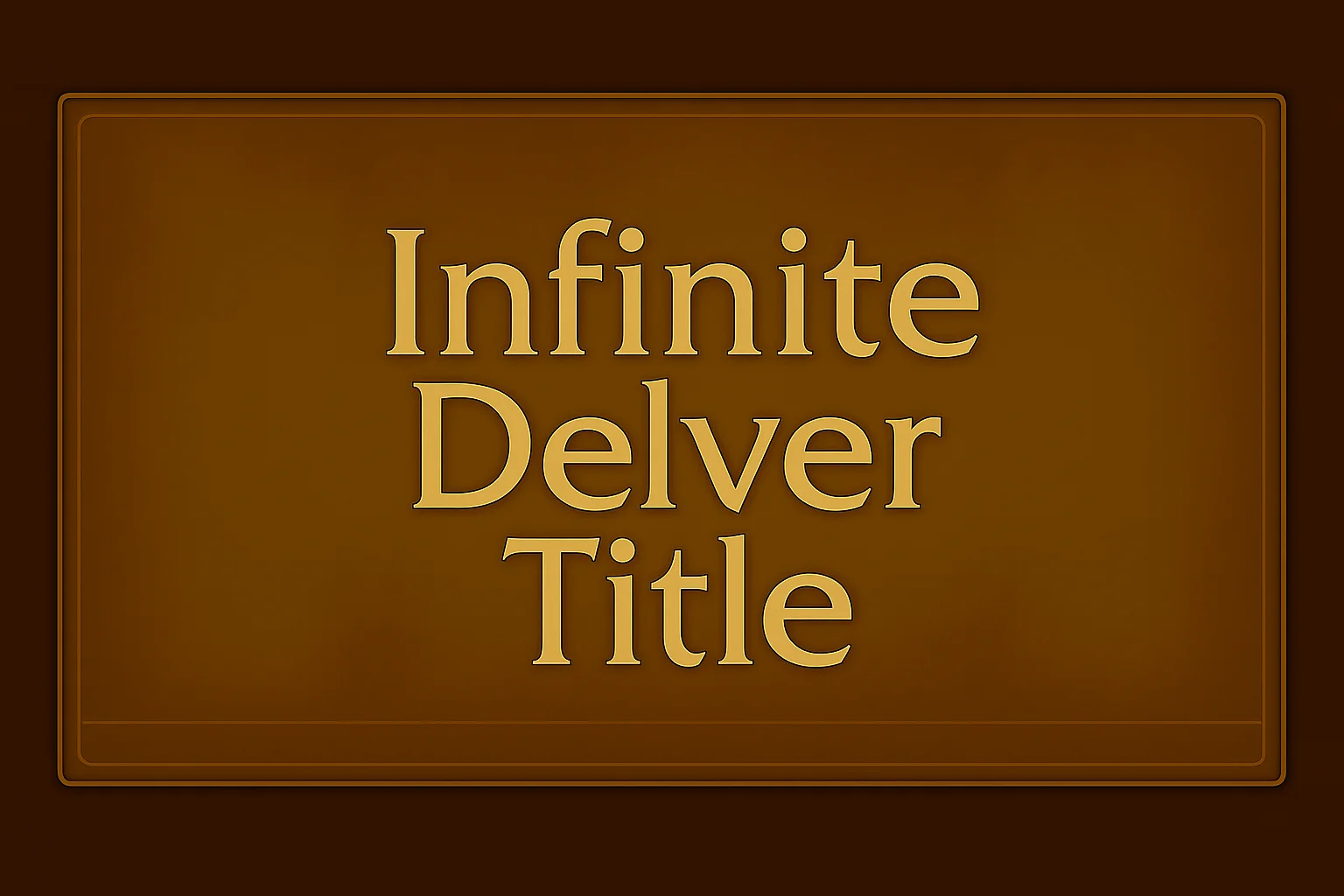 Infinite Delver Title - Professional gaming boost service