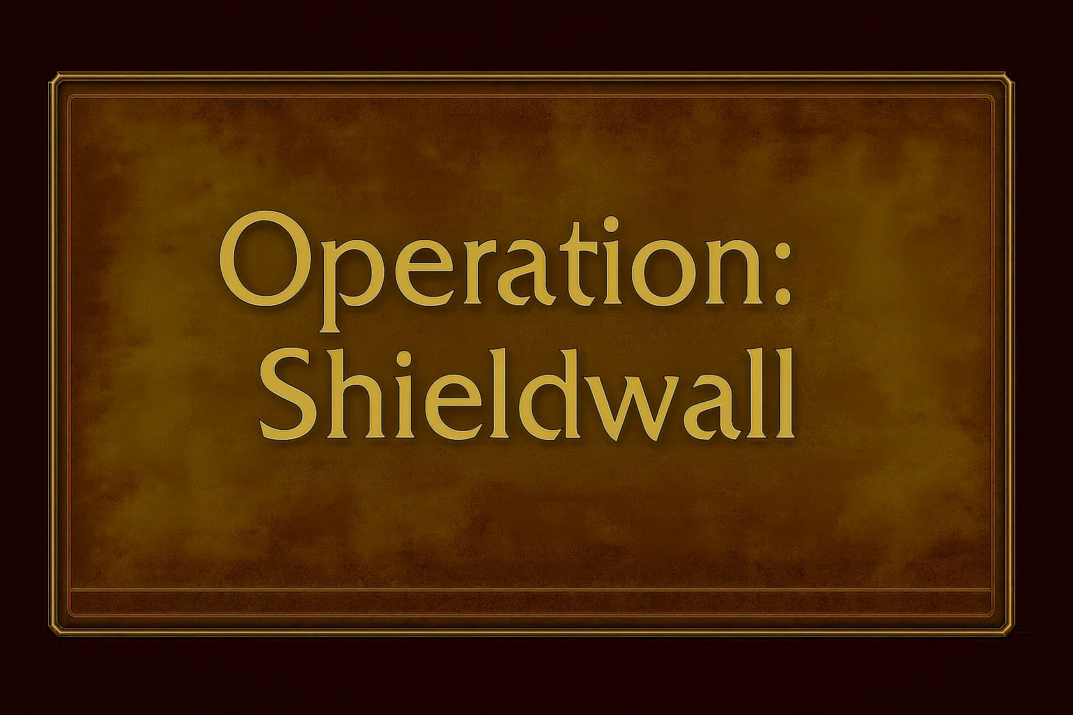 Operation: Shieldwall - Professional gaming boost service