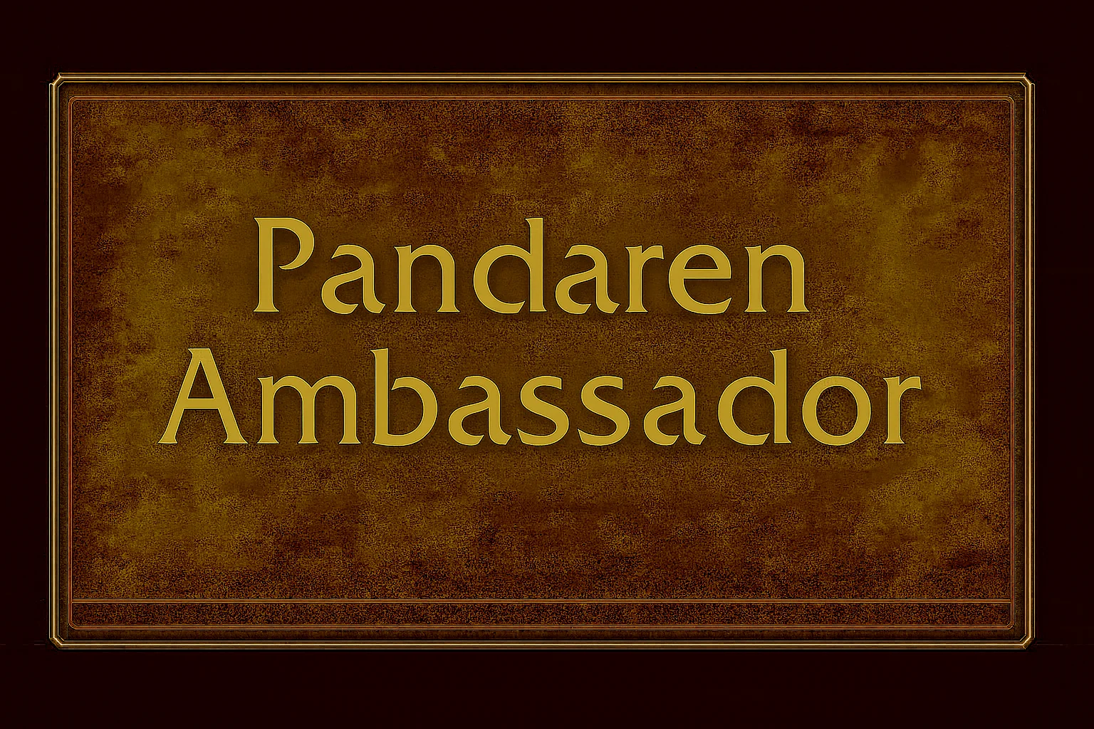 Pandaren Ambassador - Professional gaming boost service