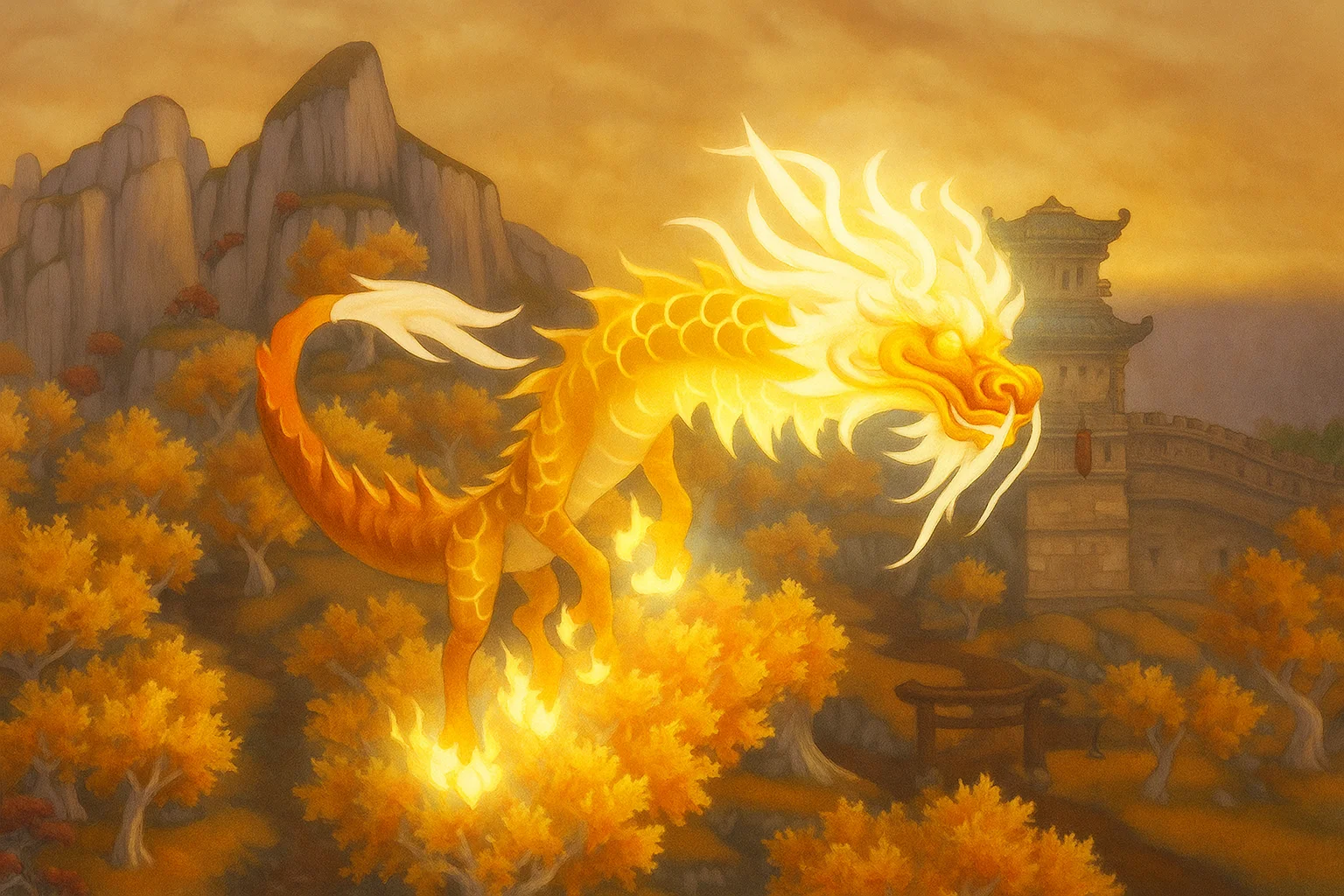 Reins of the Heavenly Golden Cloud Serpent - Professional gaming boost service