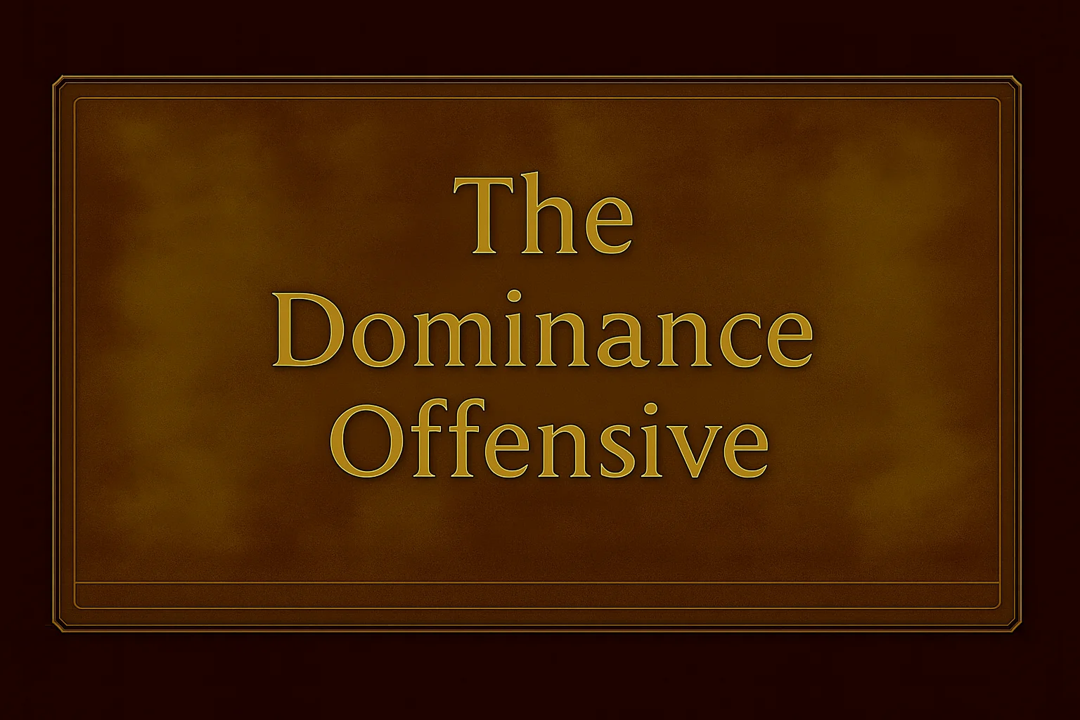 The Dominance Offensive - Professional gaming boost service