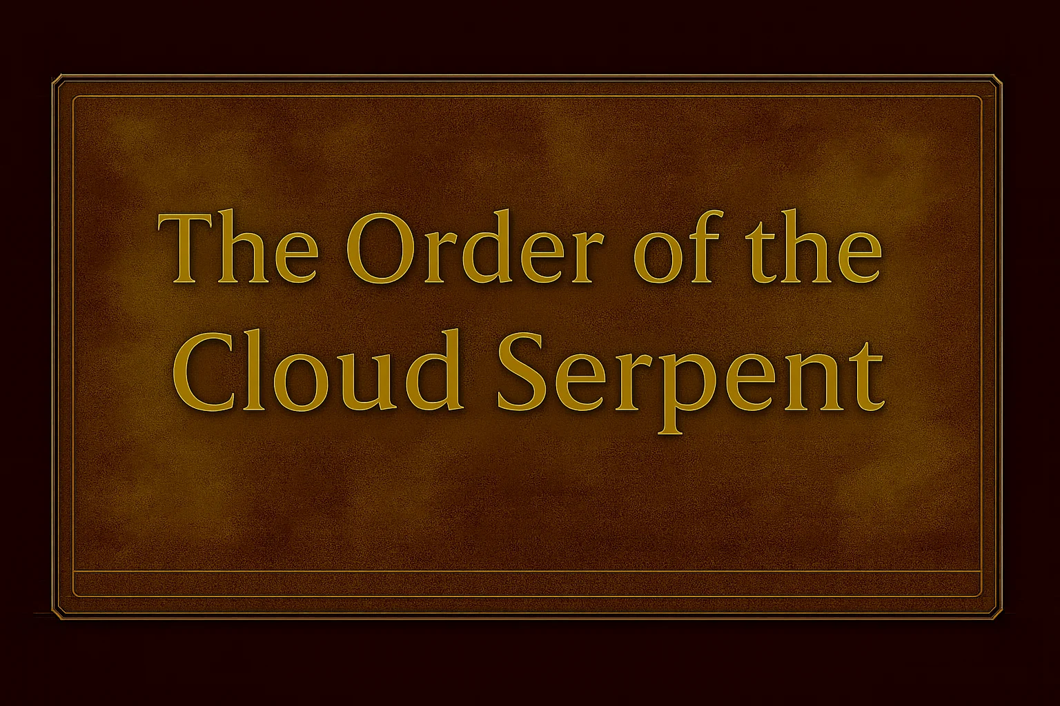 The Order of the Cloud Serpent - Professional gaming boost service