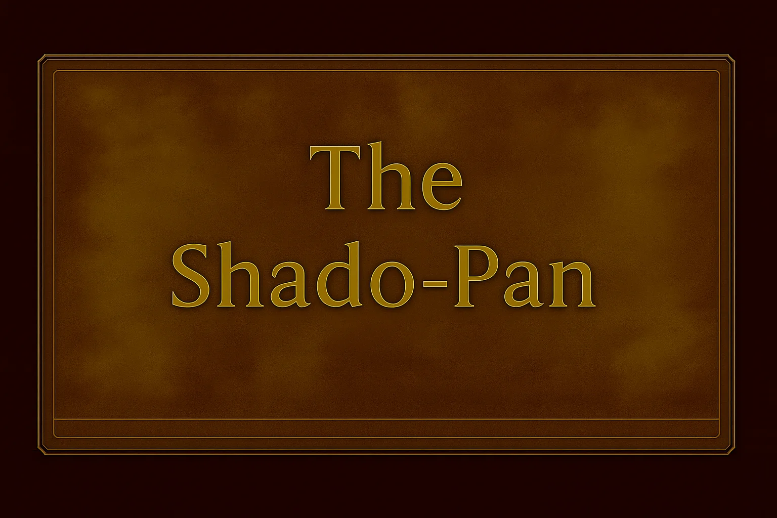 The Shado-Pan - Professional gaming boost service